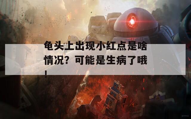 龟头上出现小红点是啥情况？可能是生病了哦！