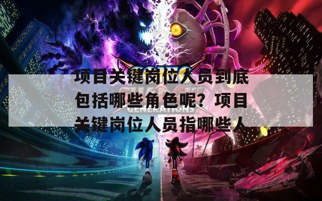 项目关键岗位人员到底包括哪些角色呢？项目关键岗位人员指哪些人