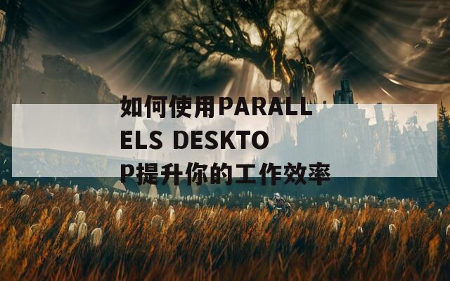 如何使用PARALLELS DESKTOP提升你的工作效率