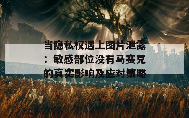 当隐私权遇上图片泄露：敏感部位没有马赛克的真实影响及应对策略