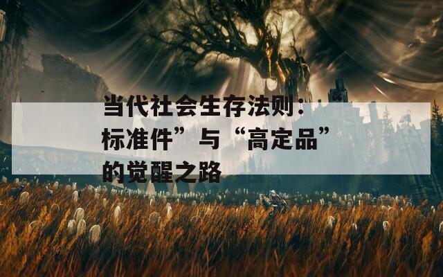 当代社会生存法则：“标准件”与“高定品”的觉醒之路