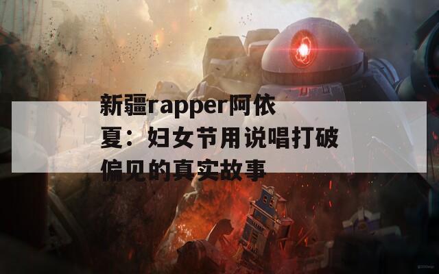 新疆rapper阿依夏：妇女节用说唱打破偏见的真实故事