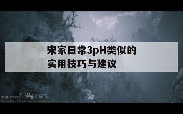 宋家日常3pH类似的实用技巧与建议