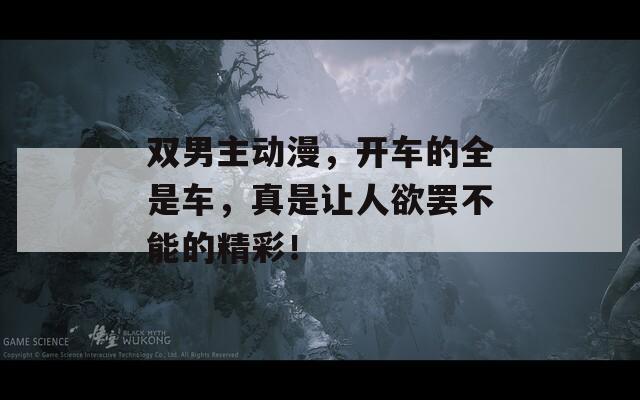 双男主动漫，开车的全是车，真是让人欲罢不能的精彩！