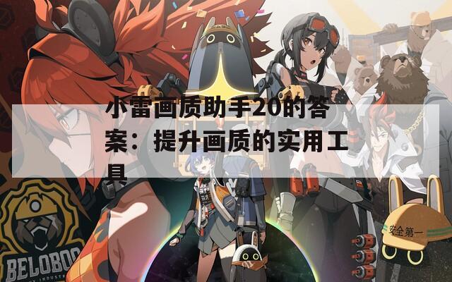 小雷画质助手20的答案：提升画质的实用工具