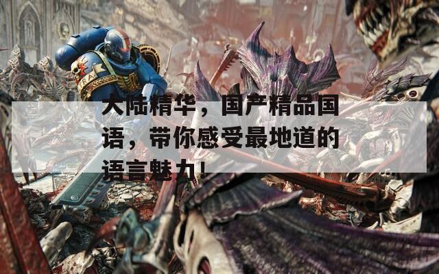 大陆精华，国产精品国语，带你感受最地道的语言魅力！